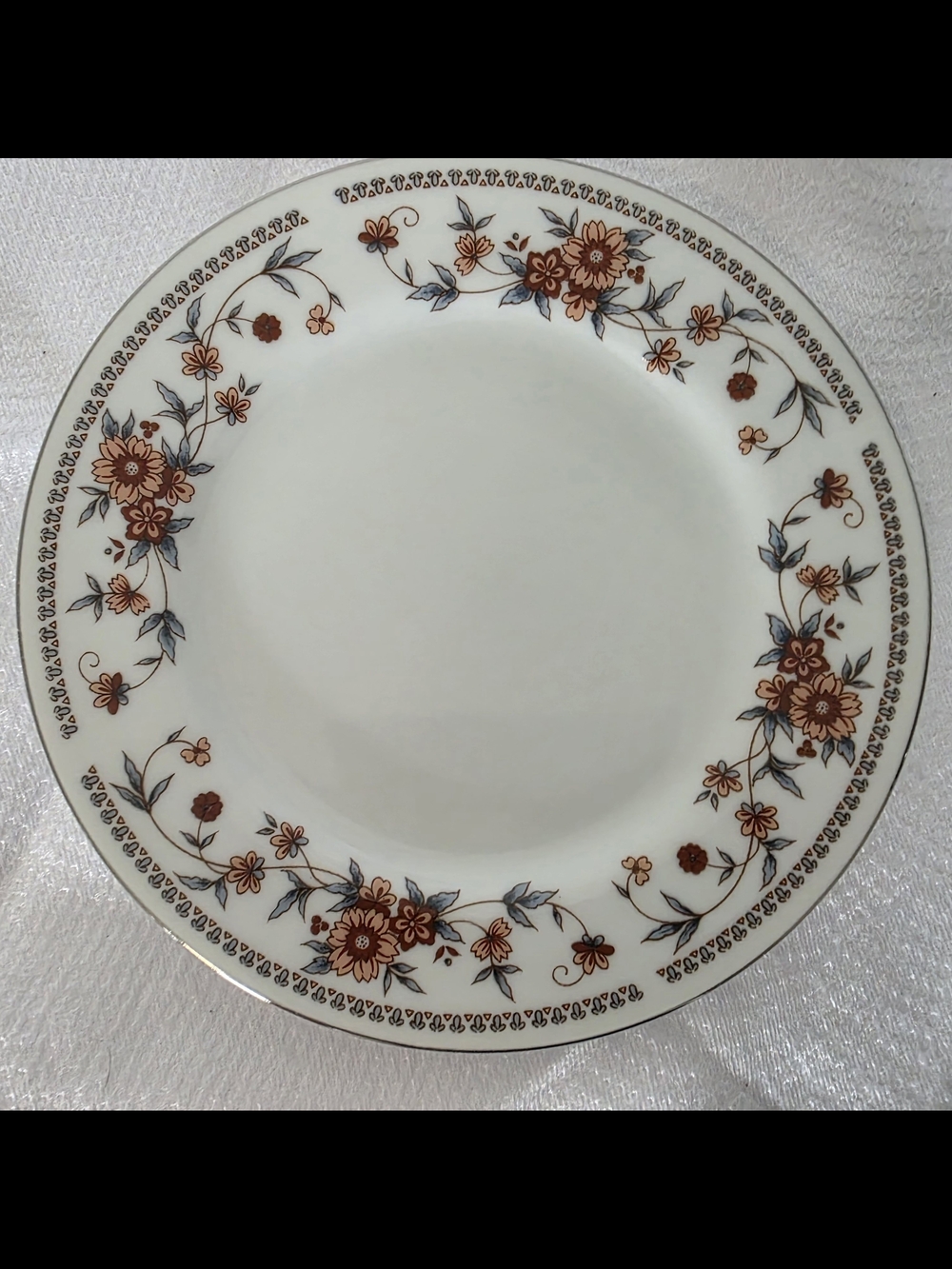 Sheffield Fine China plate in the "Anniversary" pattern